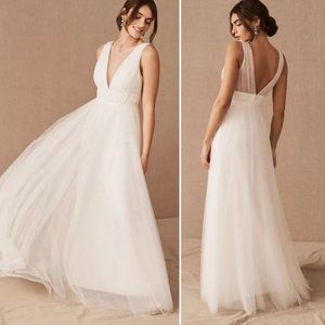 Jenny Yoo Collection BHLDN Sarita 4 / S Ivory Tulle Wedding Gown